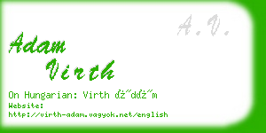 adam virth business card